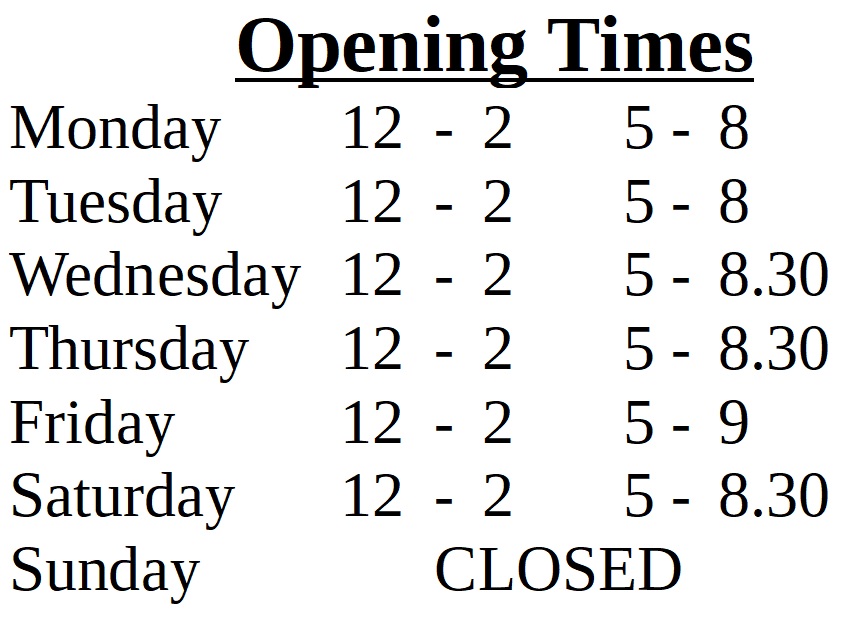 web openeing times web openeing times
